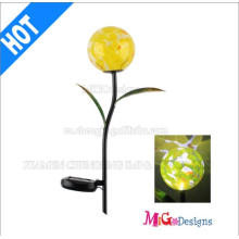 Excellent Glass Ball Shape Solar Lights Garden Stakes